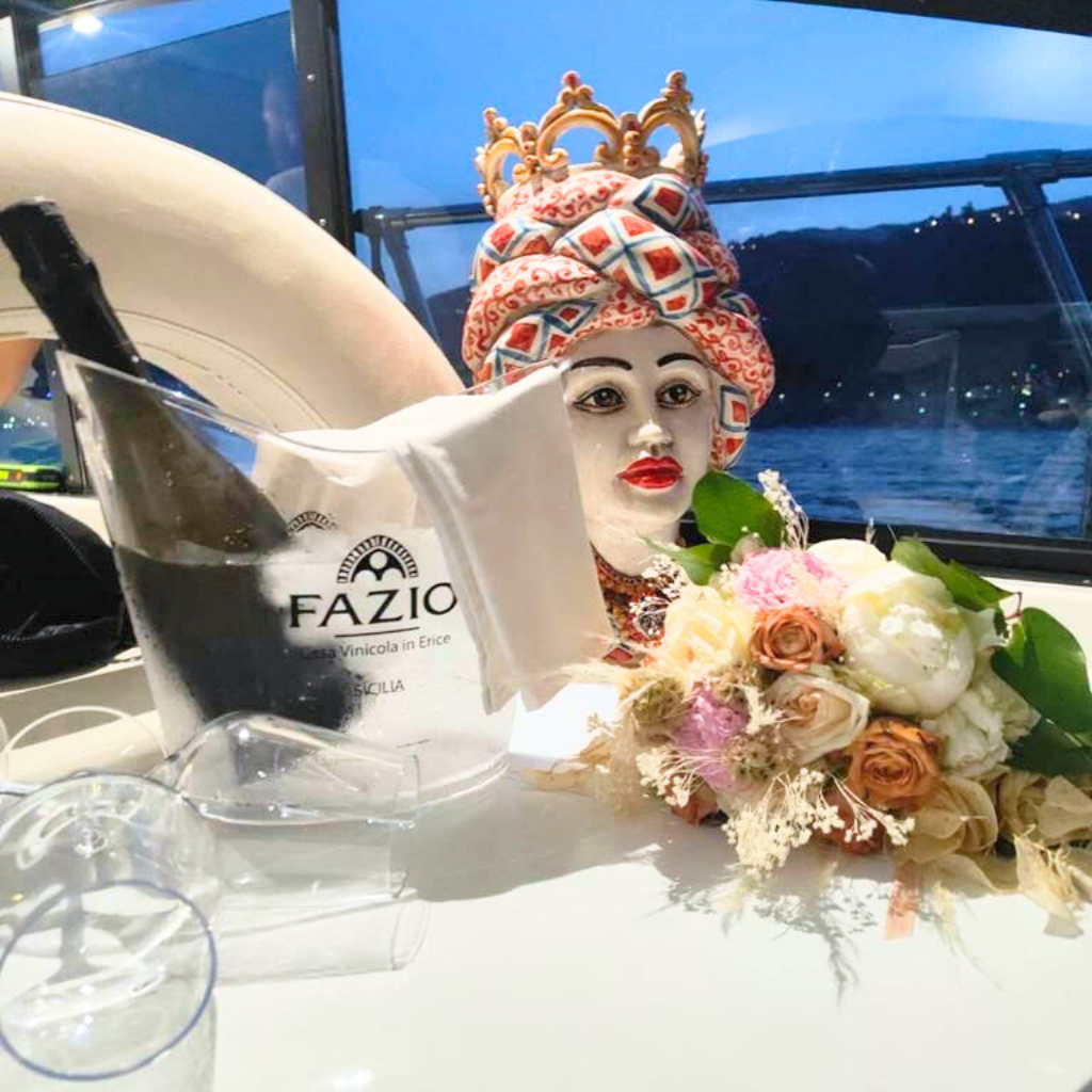 Cena romantica in barca